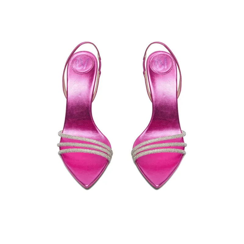 BETTINA VERMILLON Strap Sandals 10.5cm Women's Pink-3