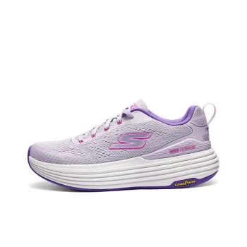 Skechers Anti Slip And Wear Resistant Breathable Low Top Casual Shoes Women's White Purple