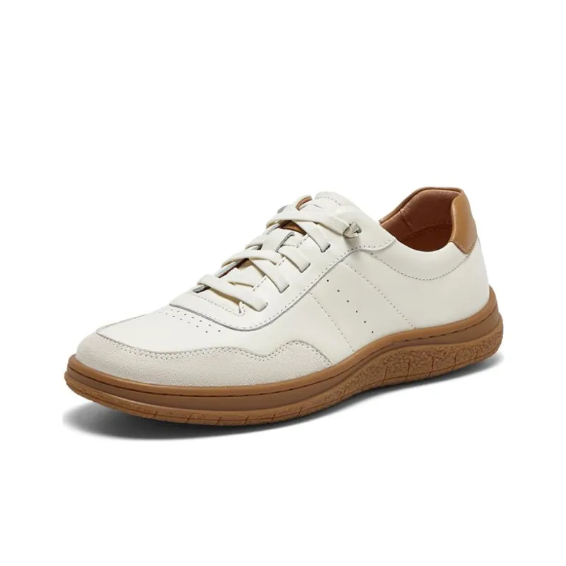 BASTO Men's Casual Shoes Men Low Top Ecru/Black-1