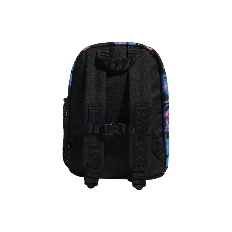 Adidas Originals Recycled Polyester Plain Weave Fabric Backpack Unisex Pulse Blue & Carbon & Black-2