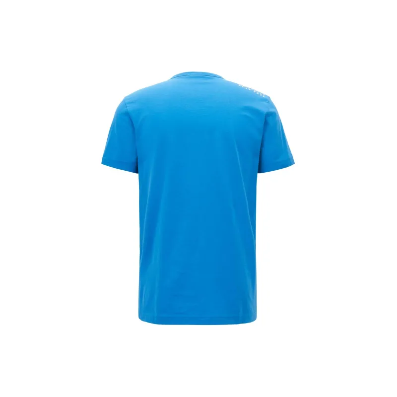 HUGO BOSS Regular Fit T Shirt In Single Jersey T Shirt Men's Blue-1