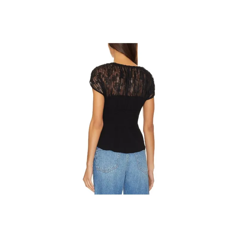 FREE PEOPLE T-Shirt Women's Black-1