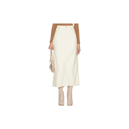 FREE PEOPLE Casual Long Skirts Women's White