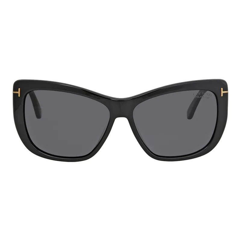 TOM FORD Plastic Irregular Shape Sunglasses Women's Black-0
