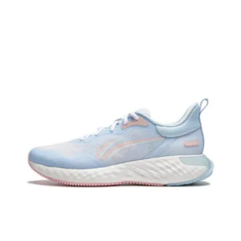 LiNing Chasing clouds Anti Slip Wear Resistant Low Top Running Shoes Women's Blue