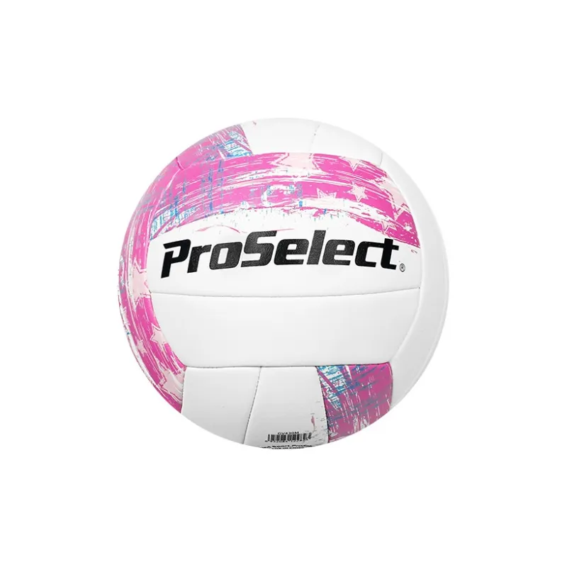 ProSelect Microfiber Leather Size 5 Ball Volleyball Unisex Pink White-1