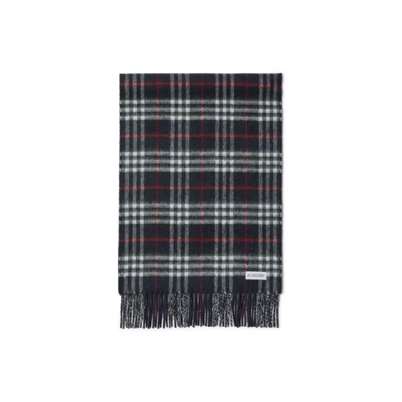 Burberry Checked Reversible Cashmere Scarf-2