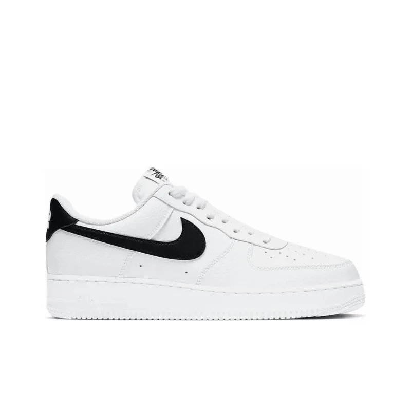 Nike Air Force 1 Low '07 White Black Pebbled Leather-1