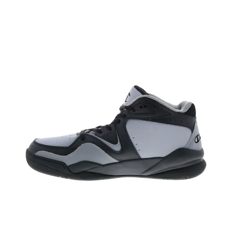 Champion Cushioned Slip-Resistant High-Top Casual Shoes Men's Black Gray-0