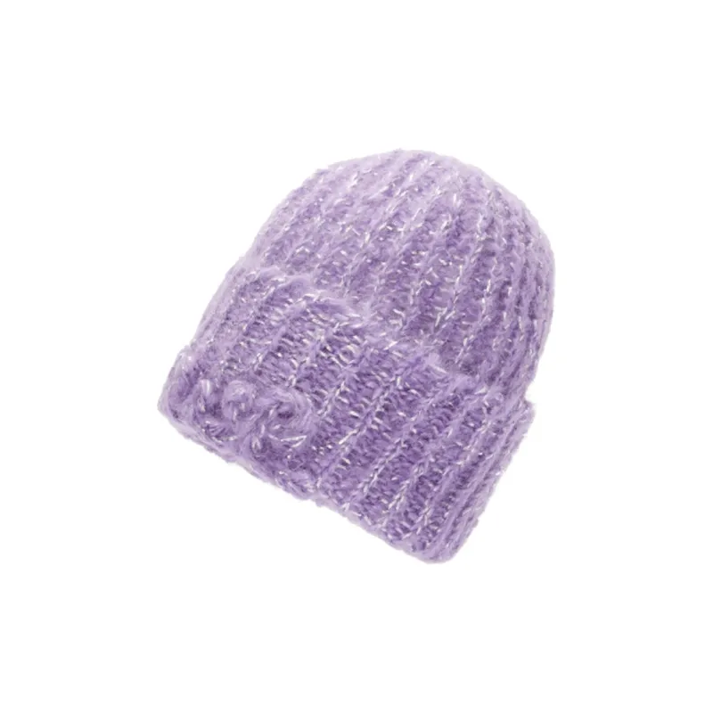 LOEWE Mohair Polyamide Beanies Men's Purple-2