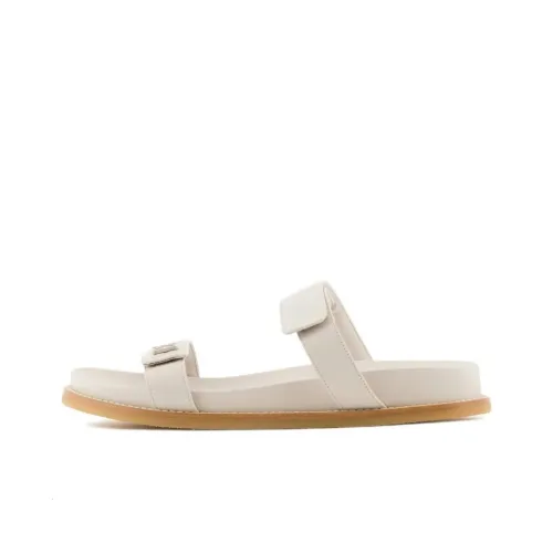 EMPORIO ARMANI Logo-plaque Flat Sandals