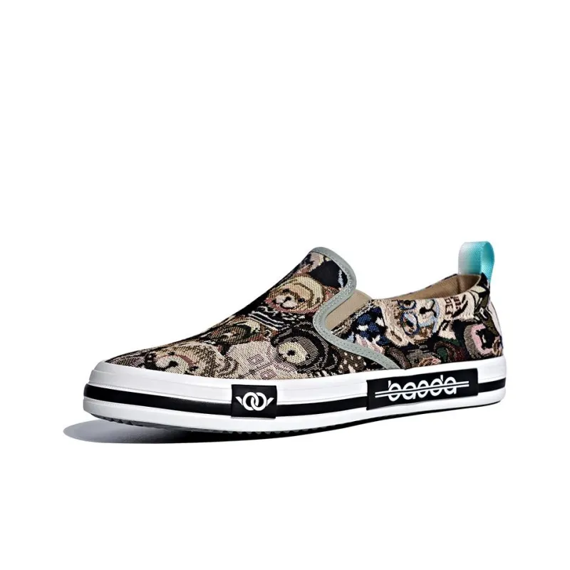 Baoda Durable Breathable Low-Top Canvas Shoes Men's-5
