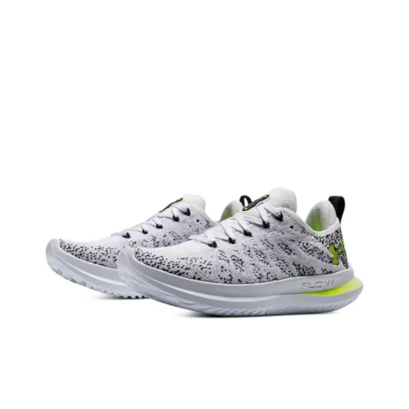 Under Armour Cushioned Wear Resistant Breathable Rebound Low Top Training Running Shoes Women's White Black-2