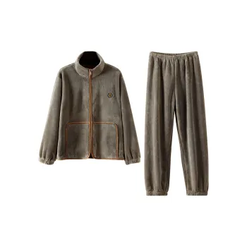 WOLFSFUL Pajama Set Men's Gray Green