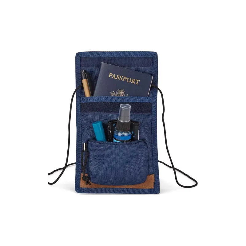 JanSport Suede Shoulder Bag Crossbody Bag Small Size Men's Marine Blue-4