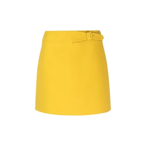 ERMANNO SCERVINO Casual Short Skirts Women's Mustard Yellow