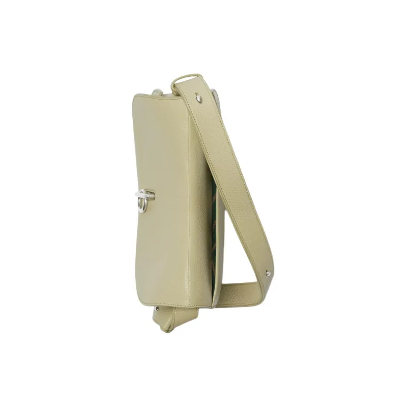 Burberry Calfskin Shoulder Bag, Crossbody Bag Medium Size Women's Hunter Beige-3