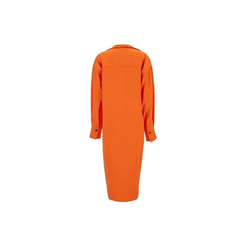 Ferragamo V Neck Shirt Dress-1
