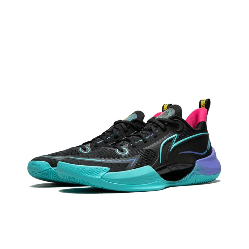 LiNing Super Light V2 Cushioning, Abrasion Resistant, Breathable, Support, Rebound Low Top Basketball Shoes Men's Black-2