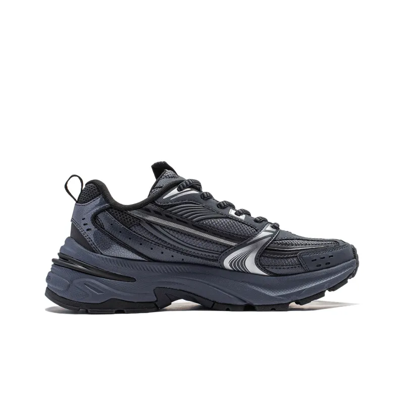LiNing Aurora 2K V2 Cushioning Anti Slip And Wear Resistant Support Low Top Casual Shoes Women's Black Gray-1