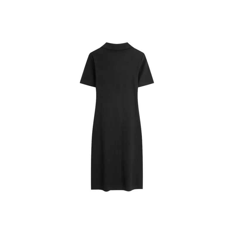 CALVIN KLEIN SS24 Series Short Sleeved Dresses Women's Space Black-1
