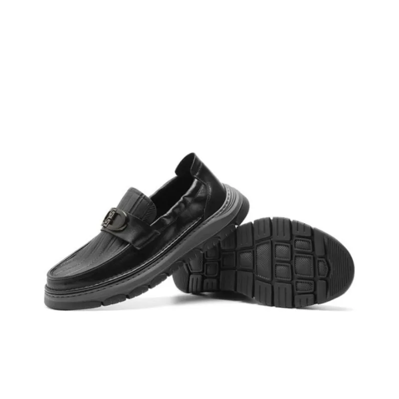 AOKANG Loafers Men Black-5