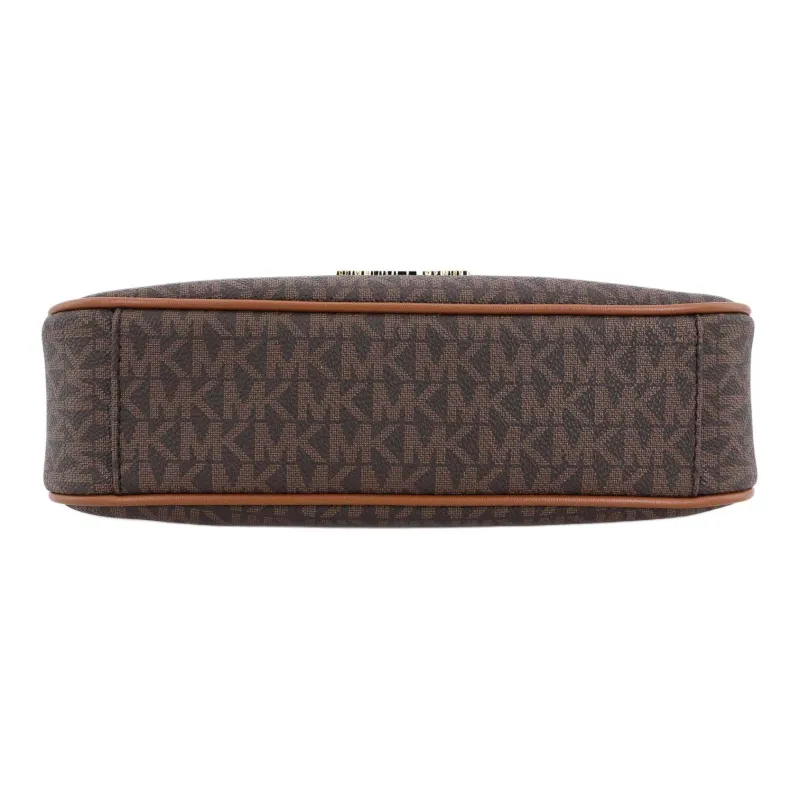 MICHAEL KORS Artificial Leather Shoulder Bag Baguette Bag Handbag Shoulder Bag Women's Dark Brown & Acorn Brown-3