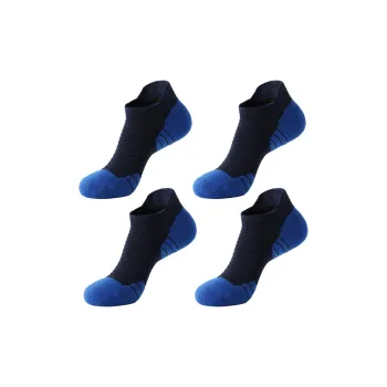 MUSCLESWING Ankle Socks Men's 4 Pack Dark Blue