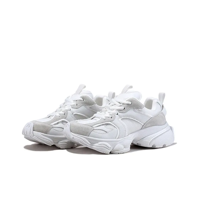 BELLALILY Anti-Slip And Wear-Resistant Height Increasing Low-Top Chunky Sneakers 4.5cm Women's-7