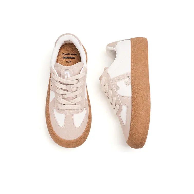 Joy&Mario Height Increasing Low Top Skateboard Shoes Women's-4