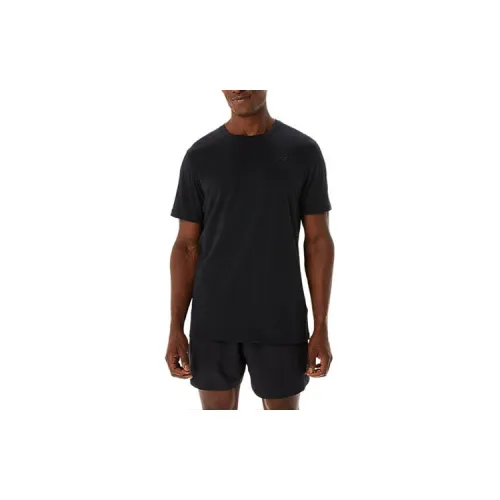 Asics SPIRAL EMBROIDERY T-Shirts Men Black