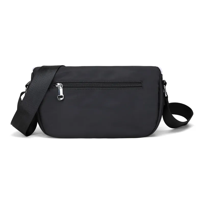 Fillove Fabric Crossbody Bags Sling Bags Regular Unisex Black-4