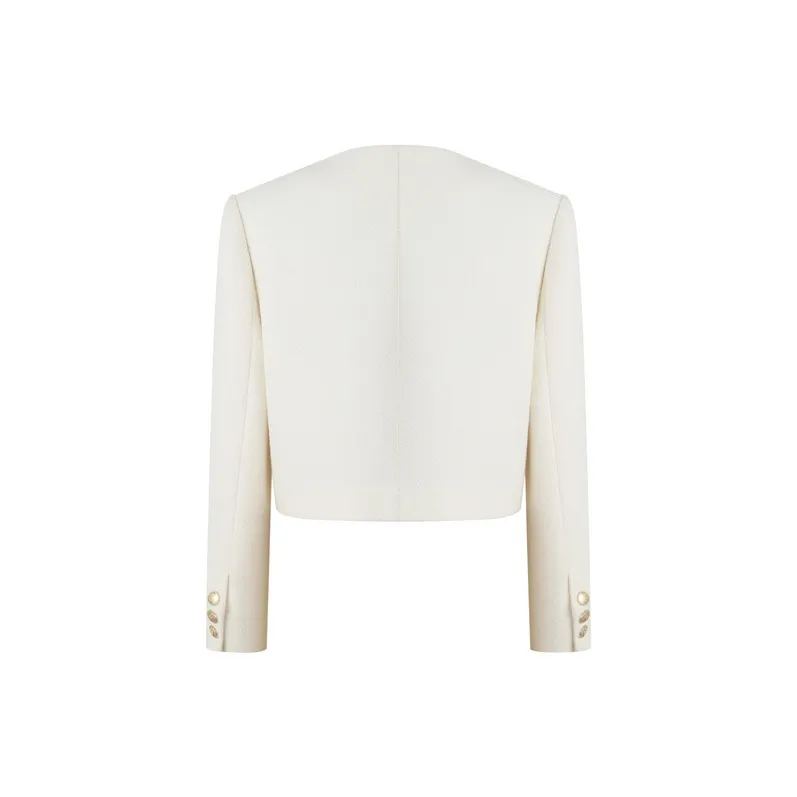 Three Quarters Cropped Coats Women's-1
