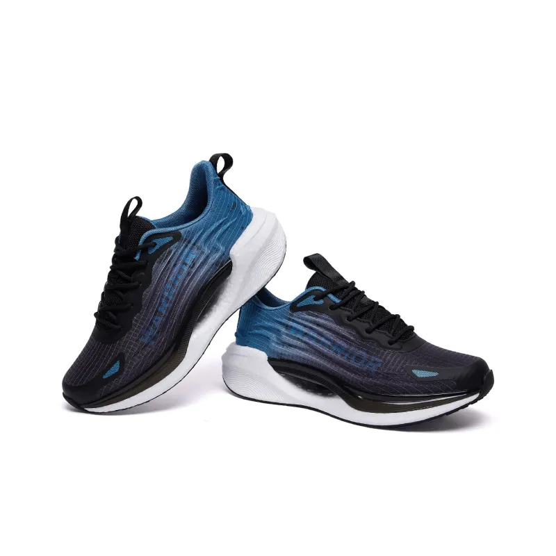WARRIOR Running Shoes Men Low Top Dusty Blue Light Blue \ Gray Blue \ Lake Blue Black-14
