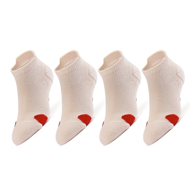 MUSCLESWING Ankle Socks Men's 4 Pack Beige-0