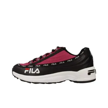 FILA Cushioning Slip Resistant Low Top Casual Shoes Women's Black Pink