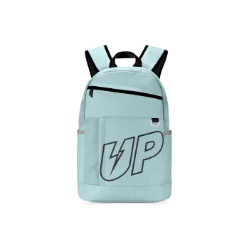 TURN UP Nylon Students Backpack Laptop Bag Tubas Unisex Blue