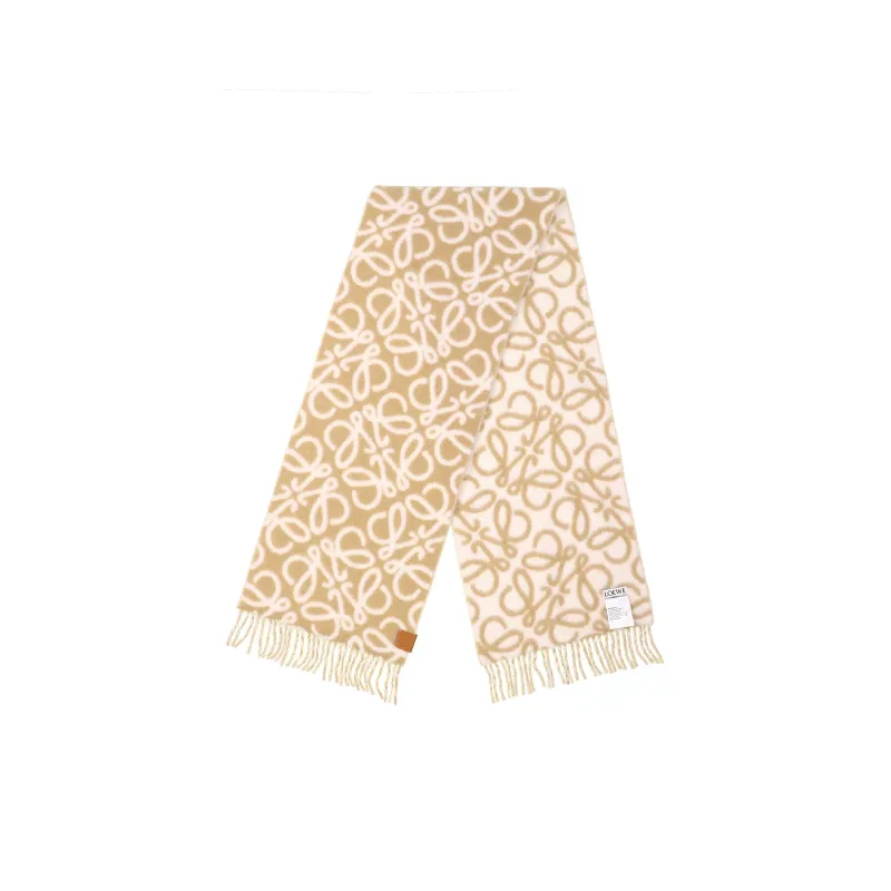LOEWE Anagram Fringed Scarf-1