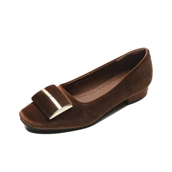 【dme】 Casual Single Shoes 2cm Women's Brown