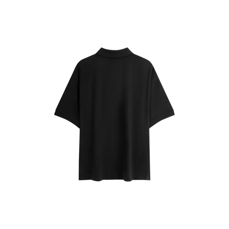 CALVIN KLEIN SS24 Series Polo Shirt Men's Space Black-1