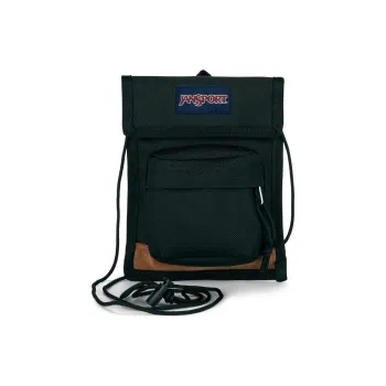 JanSport Suede Messenger Bag Shoulder Bag Crossbody Bag Small Size Men's Black