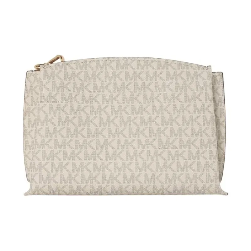 MICHAEL KORS MK Ruby Canvas Bag, Messenger Bag, Shoulder Bag, Crossbody Bag Medium Size Women's Vanilla White-4