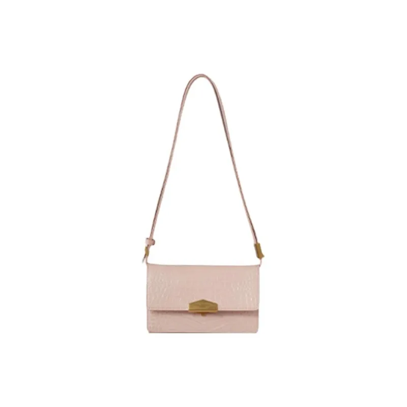POURCHET Crocodile Pattern Cow Leather Shoulder Bag Regular Women's Multicolor-4