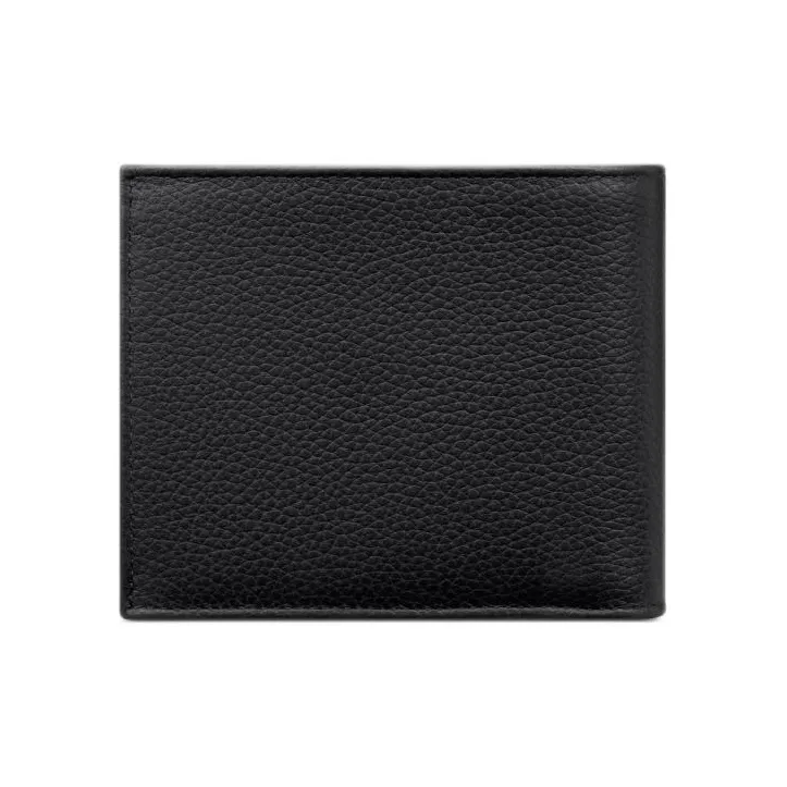 DIOR Saddle Oblique Jacquard Fabric With Grain Cow Leather Wallet Men's Black-2