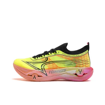HEALTH Flying Wing Cushioning Breathable Lightweight Low Top Running Shoes Unisex Orange Red