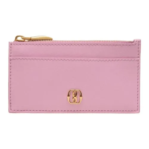 BALLY Calfskin Card Holder Women's Pink