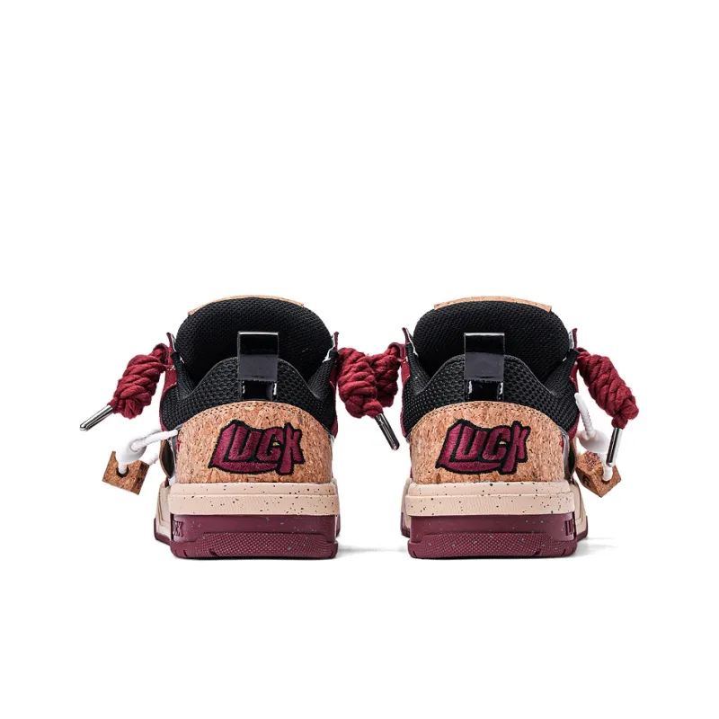 LUCX Lucky Shoes Height Increasing Wear-Resistant Breathable Slip-Resistant Low-Top Skateboard Shoes Unisex-5