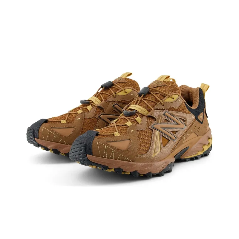 New Balance Logo-appliqué Leather Sneakers Brown/Walnut/Dolce 