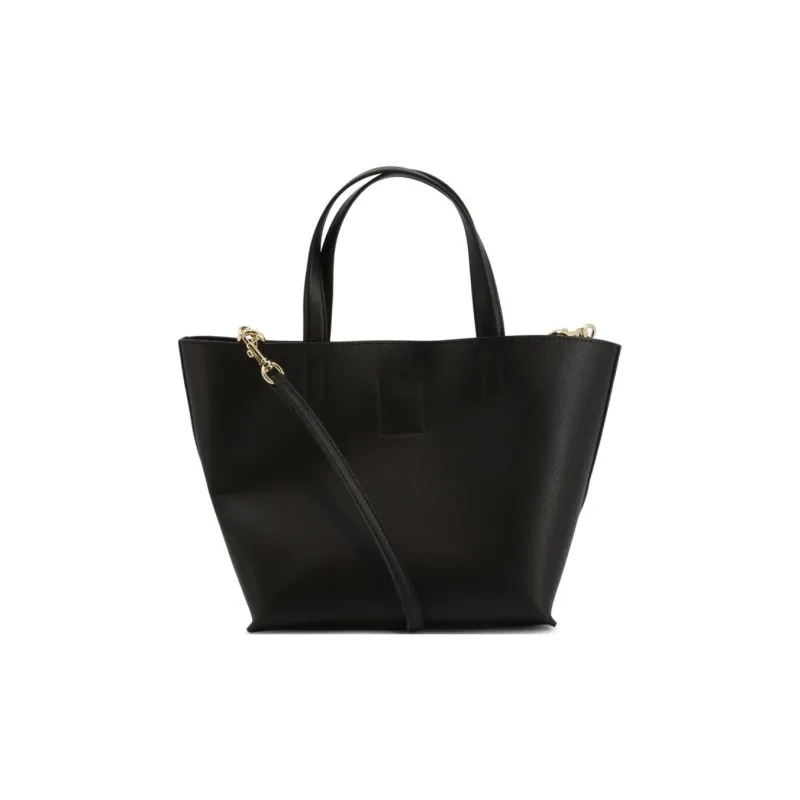 VERSACE JEANS COUTURE Polyurethane Tote Bag, Shopping Bag, Shoulder Bag, Crossbody Bag, Handbag Women's Black-3