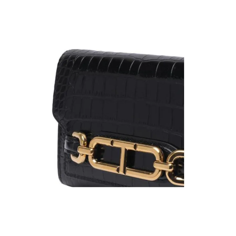 TOM FORD Shiny Embossed Whitney Mini Shoulder Bag-5